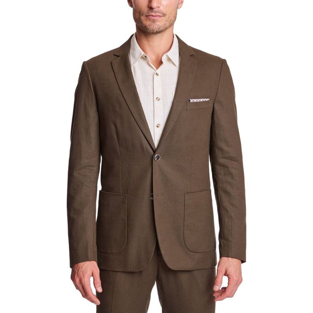 Paisley & Gray Mens Dover Linen-Blend Jacket
